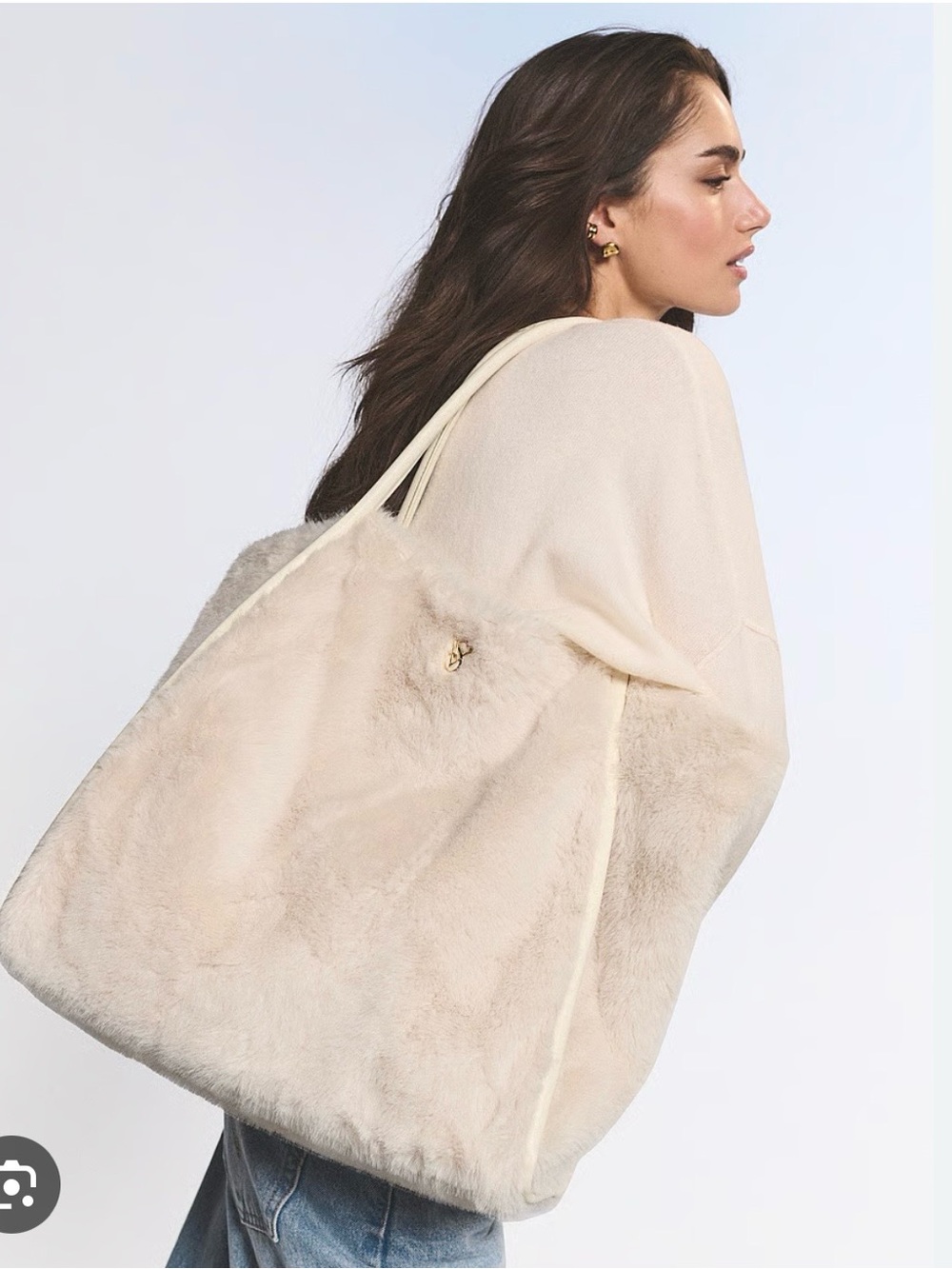 NWT Victoria Secret Faux fur bag